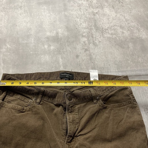 Banana Republic Pants Mens 36x30 Brown Vintage Straight Pima Cotton Corduroy - Picture 5 of 9